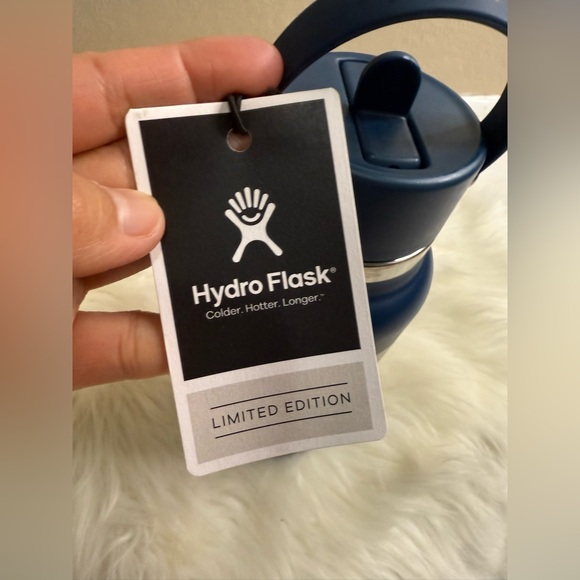 Limited Edition Hydro Flask bottle with Flex Straw Cap in a checkered pattern. - Picture 3 of 8